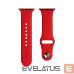 Strap Evelatus  Evelatus Apple Watch 42/44/45mm Silicone Loop Watch Straps (140mm M/L) Red