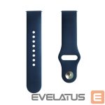 Strap Evelatus  Evelatus Watch 20mm Silicone Loop Watch Straps (130mm M/L) Blue