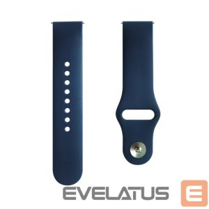 Strap Evelatus  Evelatus Watch 20mm Silicone Loop Watch Straps (130mm M/L) Blue