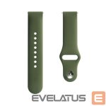 Strap Evelatus  Evelatus Watch 22mm Silicone Loop Watch Straps (130mm M/L) Dark Green