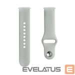 Strap Evelatus  Evelatus Watch 22mm Silicone Loop Watch Straps (130mm M/L) Silver