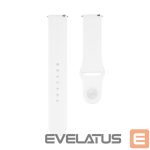 Strap Connect  22mm Silicone Loop Watch Strap (S/M 110mm) White