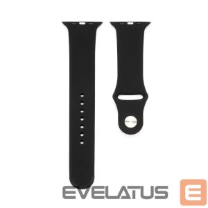 Strap Connect  Watch 42/44/45mm Silicone Loop Watch Strap (S/M 110mm) Black