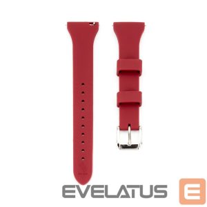 Strap Connect  20mm T-buckle Silicone Loop Watch Strap (130mm M/L) Plum