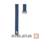 Strap Connect  22mm Flat head Leather - Silicone Loop Magnetic Watch Strap (130mm M/L) Midnight Blue
