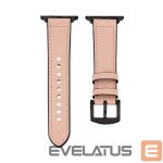 Strap Connect  Watch 42/44/45mm Silicone patch Leather Watch Strap (132mm M/L) Pink Sand