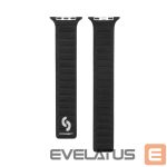 Strap Connect  Watch 38/40/41mm Fine woven twill magnetic chain Watch Straps Black