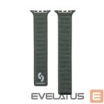 Strap Connect  Watch 42/44/45mm Fine woven twill magnetic chain Watch Straps Green