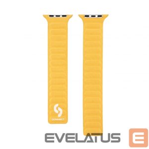 Strap Connect  Watch 42/44/45mm Fine woven twill magnetic chain Watch Straps Yellow