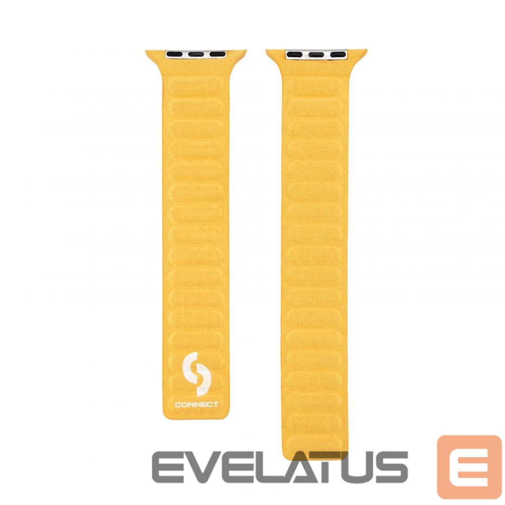 Strap Connect Watch 42/44/45mm Fine woven twill magnetic chain Watch Straps Yellow