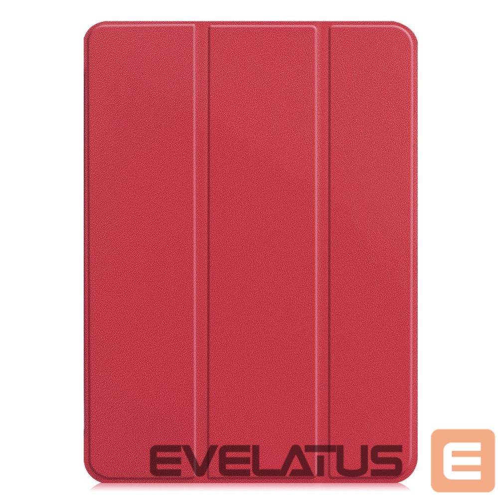 Book case iLike Galaxy Tab S8 Plus 12.4 Tri-Fold Eco-Leather Stand Case Coral Pink
