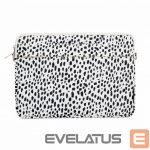 Laptop Bag iLike  15-16 Inches Fabric Laptop Bag With Strap Leopard White