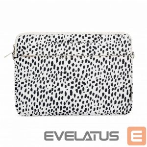 Laptop Bag iLike  15-16 Inches Fabric Laptop Bag With Strap Leopard White