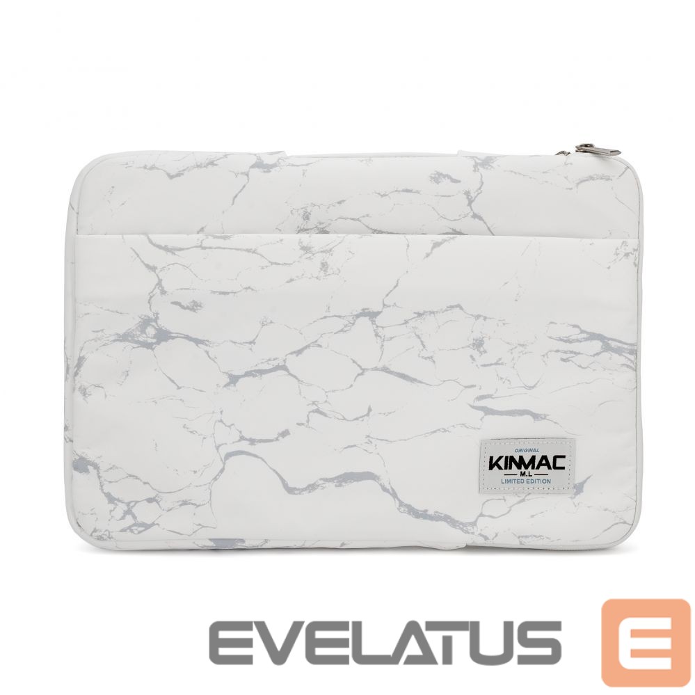 Laptop Bag iLike 15-16 Inches Fabric Laptop Bag Marble White