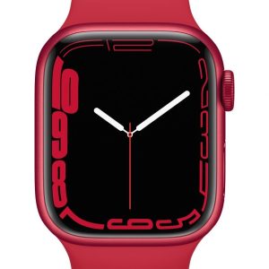 Smart watches Apple  Watch Series 7 GPS, 41mm (PRODUCT)RED Aluminium Case with Sport Band - Regular (PRODUCT) Red