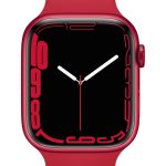 Smart watches Apple  Watch Series 7 GPS, 45mm (PRODUCT)RED Aluminium Case with Sport Band - Regular (PRODUCT) Red