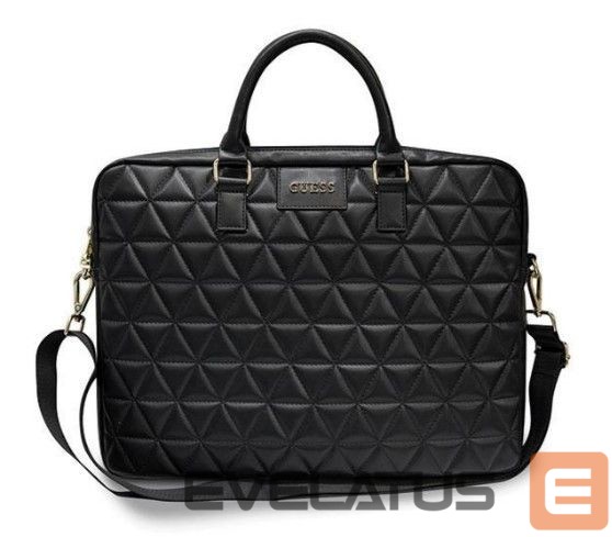 Laptop Bag Guess Guess Quilted bag for a 16" laptop - black