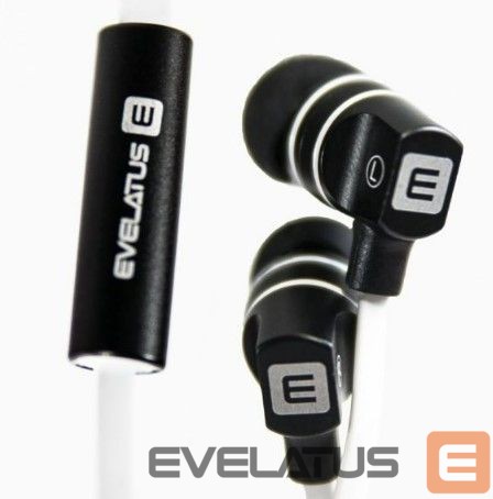 Wired headphones Evelatus Hands Free EEP01 with mic Black