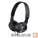 Wireless headphones Sony  Foldable Headphones MDR-ZX310 Wired, On-Ear, Black 