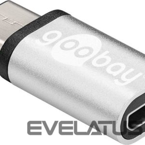Routers Goobay  USB-C to USB 2.0 Micro-B adapter 56636 USB Type-C, USB 2.0 Micro female (Type B), Grey 