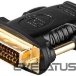 Converter Goobay  68931 HDMI /DVI-D adapter, gold-plated 
