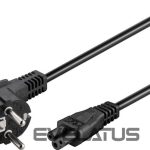 Cable Goobay  Power supply cord (CEE/7/7 to mickey), angled 68004 1.8 m, Black 