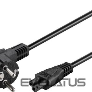 Cable Goobay  Power supply cord (CEE/7/7 to mickey), angled 68004 1.8 m, Black 