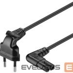 Cable Goobay  Euro connection cord, both ends angled 97344 0.75 m, Black 