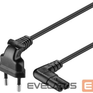Cable Goobay  Euro connection cord, both ends angled 97344 0.75 m, Black 