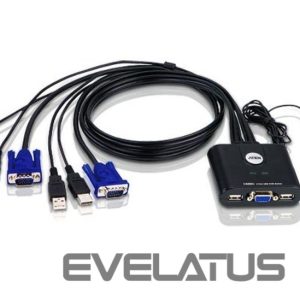 Server - Other Accessories Aten  2-Port USB VGA Cable KVM Switch with Remote Port Selector 