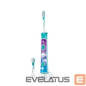 Toothbrush Philips  Sonic Electric toothbrush  HX6322/04 For kids, Rechargeable, Sonic technology, Teeth brushing modes 2, Number of brush heads included 2, Aqua 