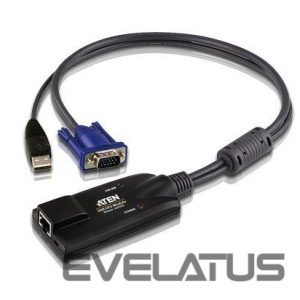 Server - Other Accessories Aten  USB VGA KVM Adapter 1 x RJ-45 Female, 1 x USB Male, 1 x HDB-15 Male 