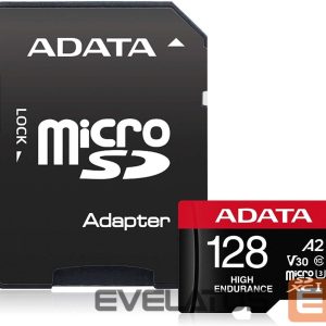 Memory cards ADATA  AUSDX128GUI3V30SHA2-RA1 Memory Card 128 GB, MicroSDXC, Flash memory class 10, Adapter, 80 MB/s, 100 MB/s 
