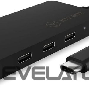 Routers Raidsonic  4-port hub with USB Type-C interface and PD port  IB-HUB1429-CPD Black 