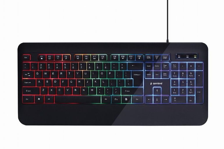 Computer keyboard Gembird Multimedia Keyboard KB-UML-03 Wired, US, Black