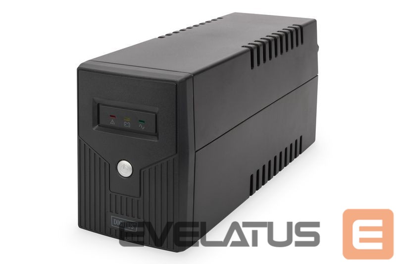 Servers Digitus Line-Interactive UPS DN-170063, 600VA, 360W, 1x 12V/7Ah battery, 2x CEE 7/7 outlet, 2x RJ-11, 1x USB 2.0 type B, LED, Simulated Sine Wave, 298x101x142mm, 4.35kg