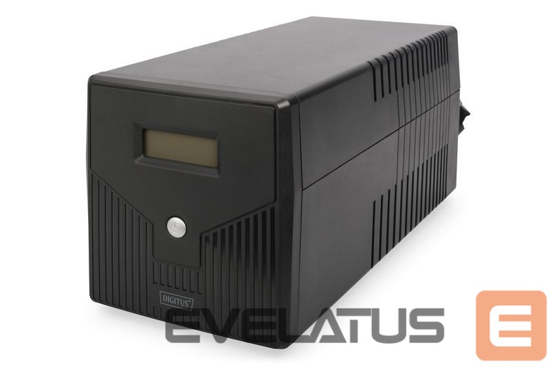 Servers Digitus Line-Interactive UPS DN-170076, 2000VA/1200W 12V/9Ah x2 battery, 4x CEE 7/7, USB, RS232, RJ45,LCD, Simulated sine wave, 198 x 158 x 380 mm, Weight: 10.5 kg
