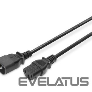 Cable Digitus  Power Cord extension cable  C13 - C14, AK-440201-018-S 1.8 m, Black 