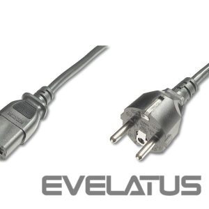 Cable Digitus  Power Cord, Schuko (CEE 7/7) - C13 M/F, H05VVF3G 0.75qmm 1.2 m, Black 