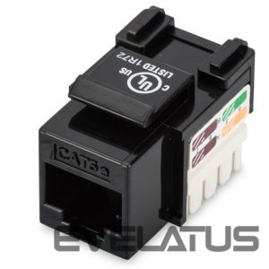 Converter Digitus  Class D CAT 5e Keystone Jack DN-93501 Unshielded RJ45 to LSA, Black 