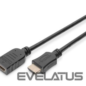 Cable Digitus  HDMI High Speed extension cable AK-330201-050-S Black, Type A M/F, 5 m 