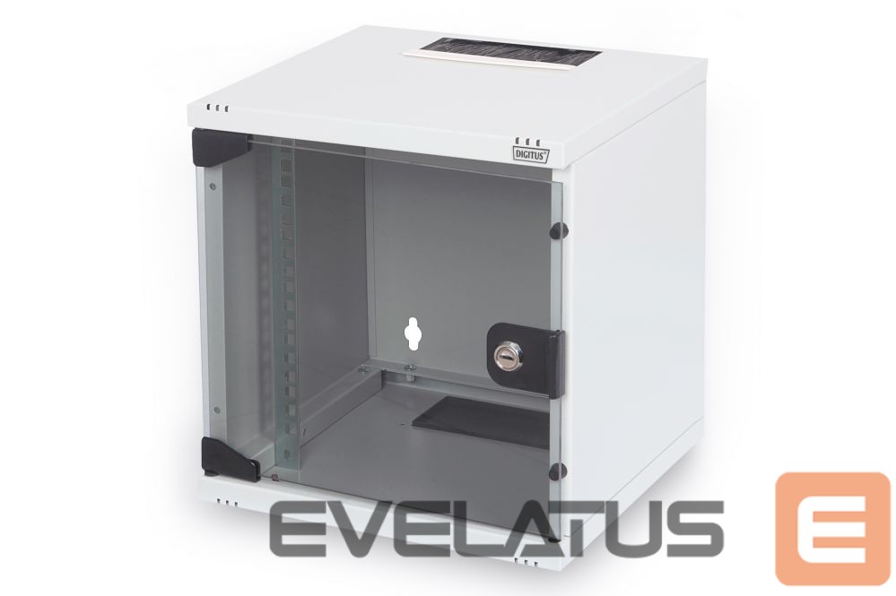 Other goods Digitus 10" Network Set, 6U cabinet, shelf, PDU, 8-port switch, CAT 6 patch panel, Grey DN-10-SET-1