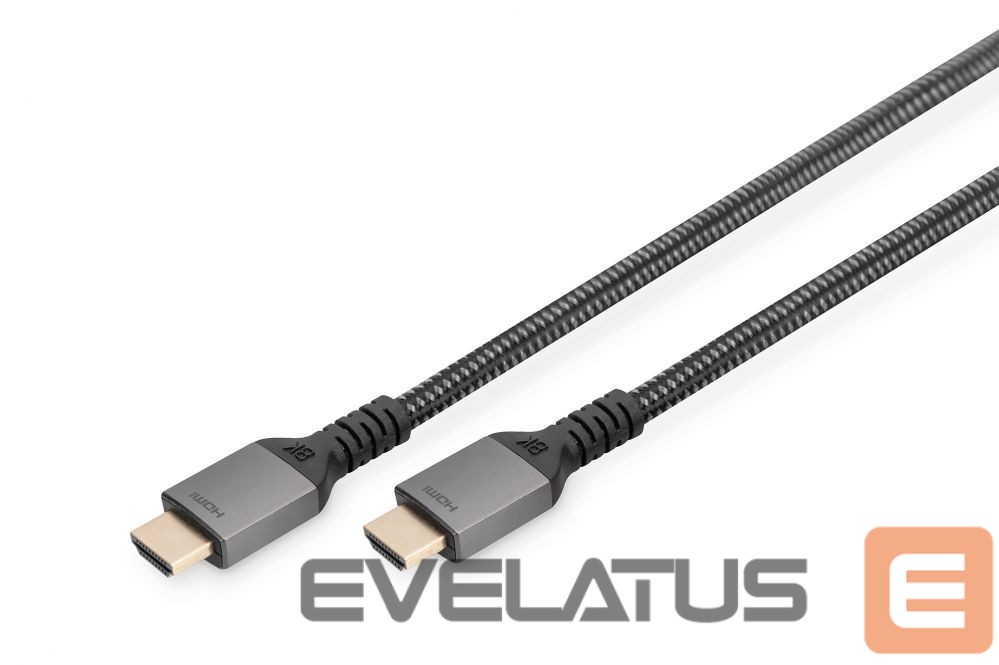 Monitor accessory Digitus 8K PREMIUM HDMI 2.1 Connection Cable DB-330200-030-S Black, HDMI to HDMI, 3 m