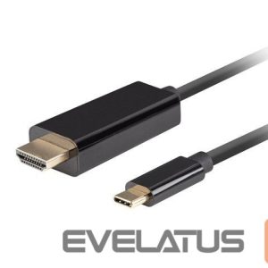 Converter Lanberg  USB-C to HDMI Cable, 1 m 4K/60Hz, Black 