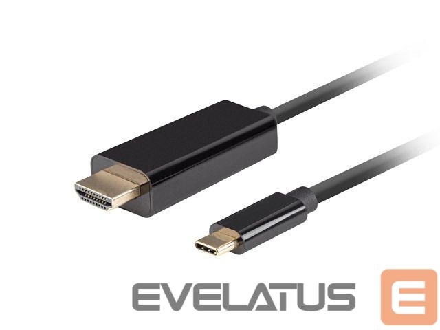 Converter Lanberg USB-C to HDMI Cable, 1 m 4K/60Hz, Black