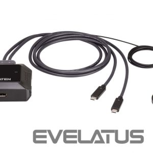 Server - Other Accessories Aten  US3312 2-Port USB-C 4K DisplayPort KVM Switch with Remote Port Selector 