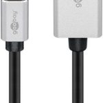 Routers Goobay  USB-C to DisplayPort Adapter Cable 	60176 2 m, Silver/Black, DisplayPort, Type-C 