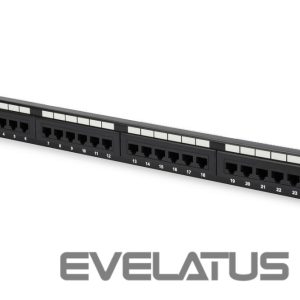 Other goods Digitus  Patch Panel DN-91524U Black, 48.2 x 4.4 x 10.9 cm, Category: CAT 5e; Ports: 24 x RJ45; Retention strength: 7.7 kg; Insertion force: 30N max 