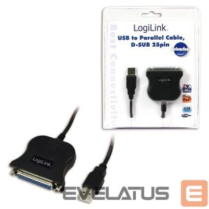 Routers Logilink  USB 2.0 adapter to Paralel (LPT)  DB25 , 1,8m DB25, USB A male 