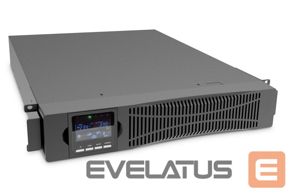 Servers Digitus OnLine UPS, rack/tower, 1500VA, 1500W, LCD, 8 x C13, 1 x C19, RS-232, USB, RJ45, SNMP card (optional), relay card (optional)